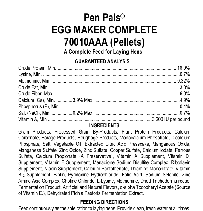 Pen Pals Egg Maker Chicken CRUMBLES