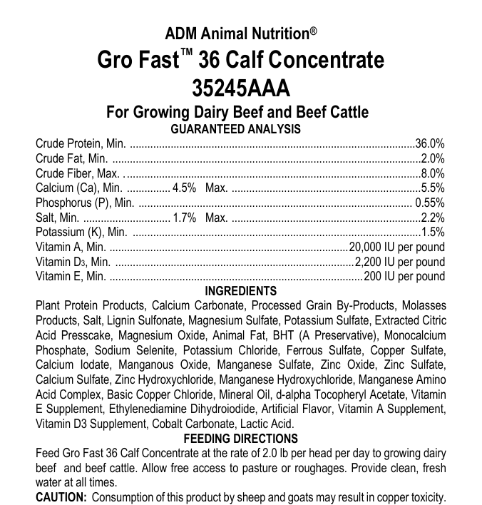 Gro Fast 36