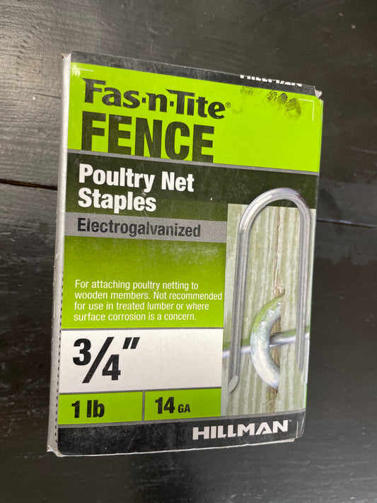 3/4" Poultry Staples 1lb