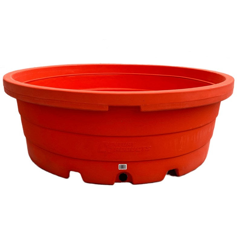 Red 350 Gallon Stock Tank