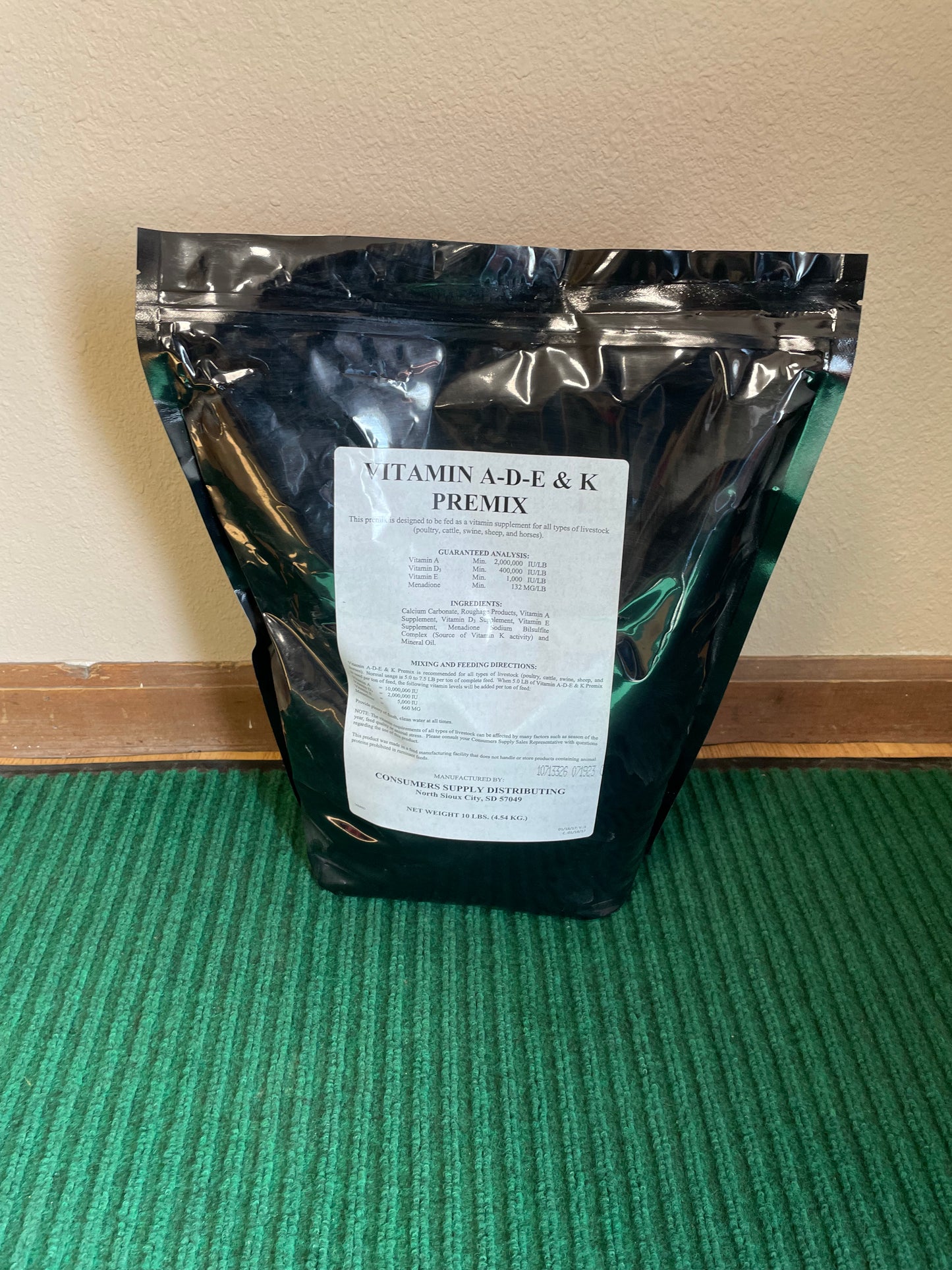 Vitamin A-D-E & K Premix 10lb