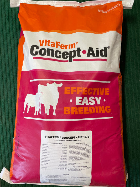 Vitaferm Concept Aid 5/S Cattle Mineral 50#