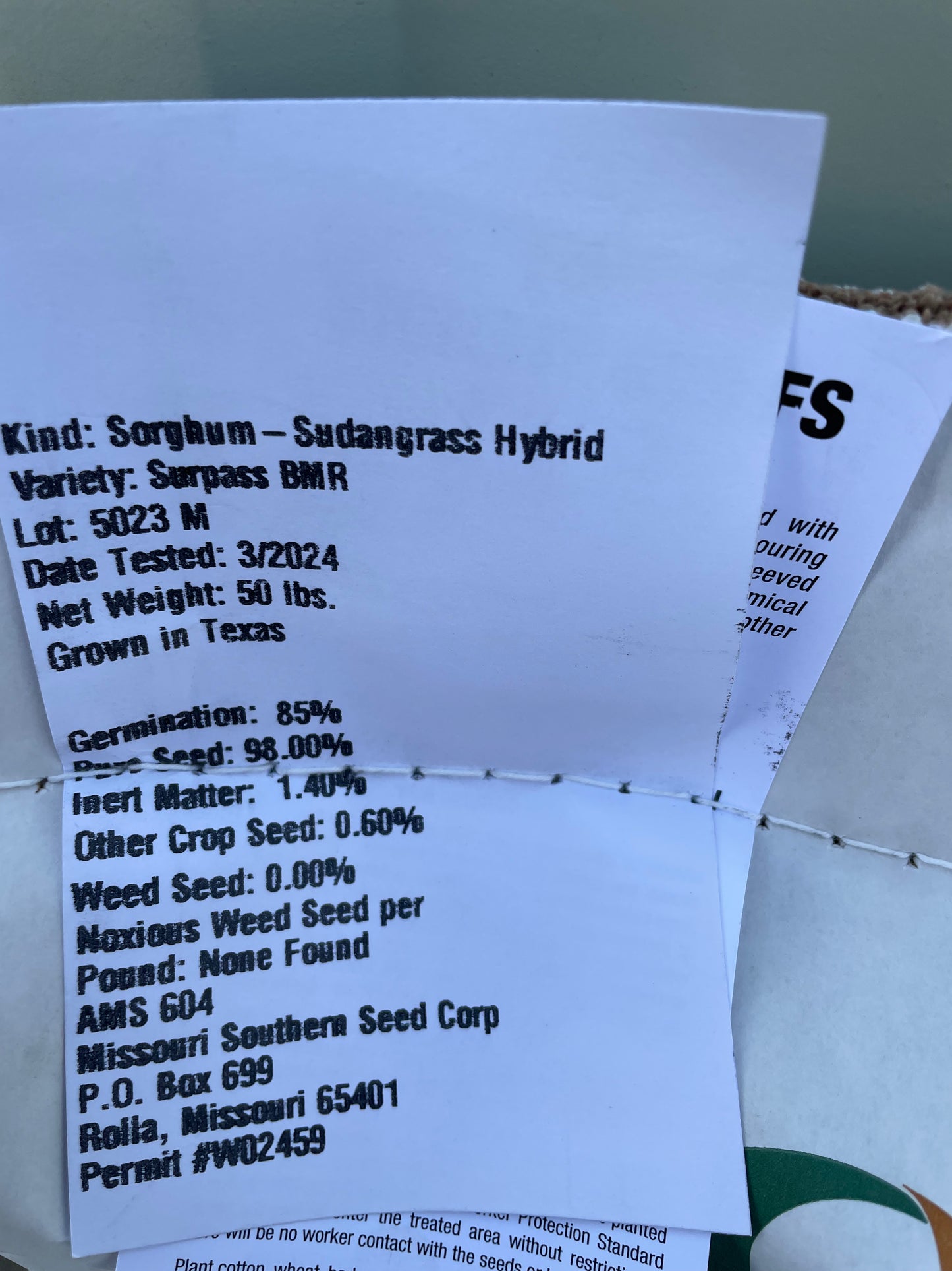 Surpass Sorgo-Sudan