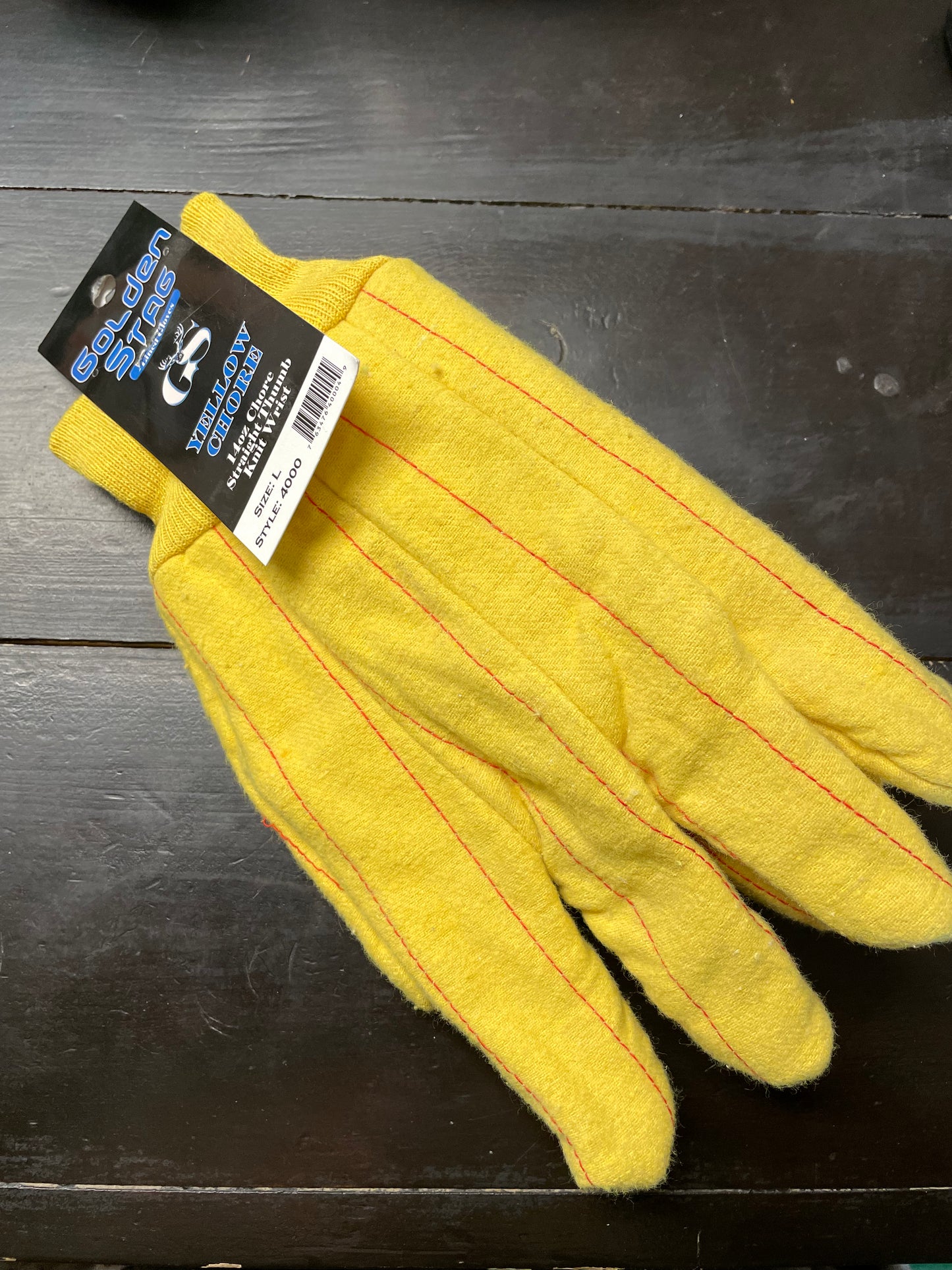 4000 Yellow Chore Glove Golden Stag Large