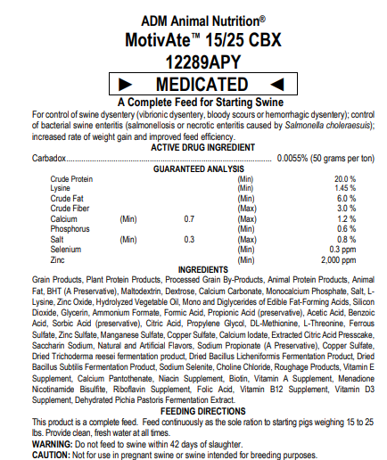 Motivate 15/25 Pig Starter w/ CBX