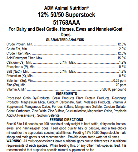 All Stock 12% 50/50 Super Stock