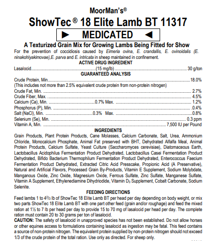 SHOWTEC 18 Elite Lamb