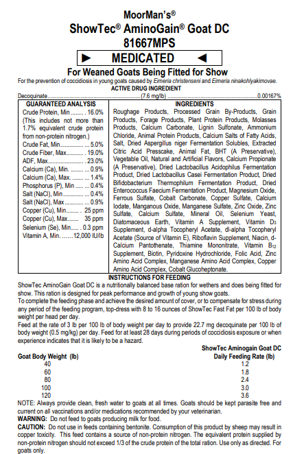 Showtec Aminogain Goat