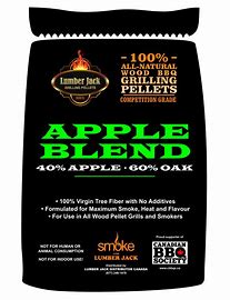 LumberJack Apple Blend BBQ Pellets 20#