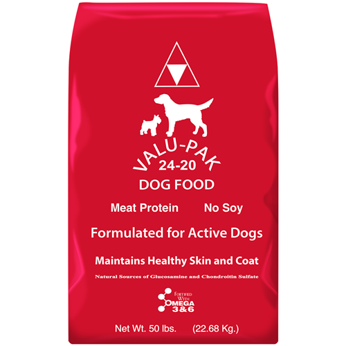 Dog Valupak Red 24/20 50lb